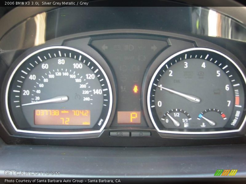 Silver Grey Metallic / Grey 2006 BMW X3 3.0i