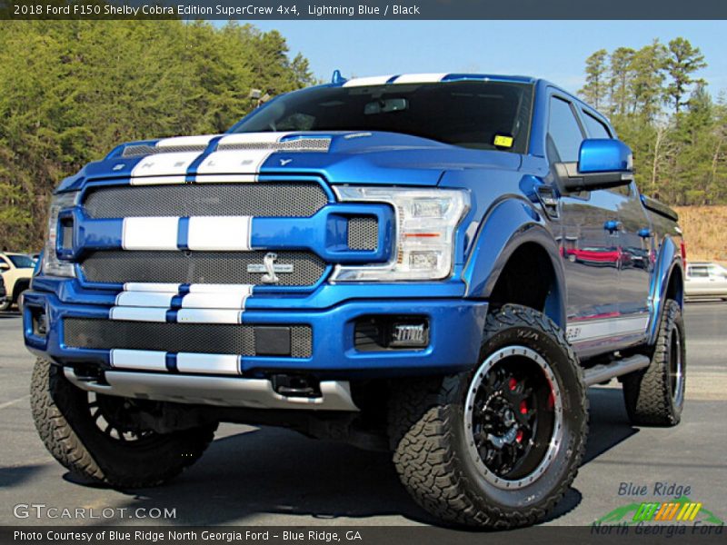 Lightning Blue / Black 2018 Ford F150 Shelby Cobra Edition SuperCrew 4x4