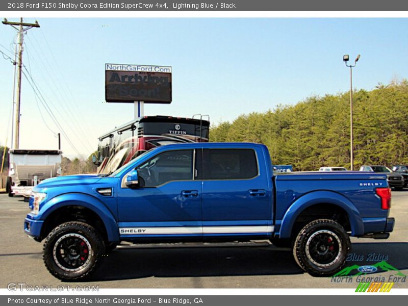 Lightning Blue / Black 2018 Ford F150 Shelby Cobra Edition SuperCrew 4x4