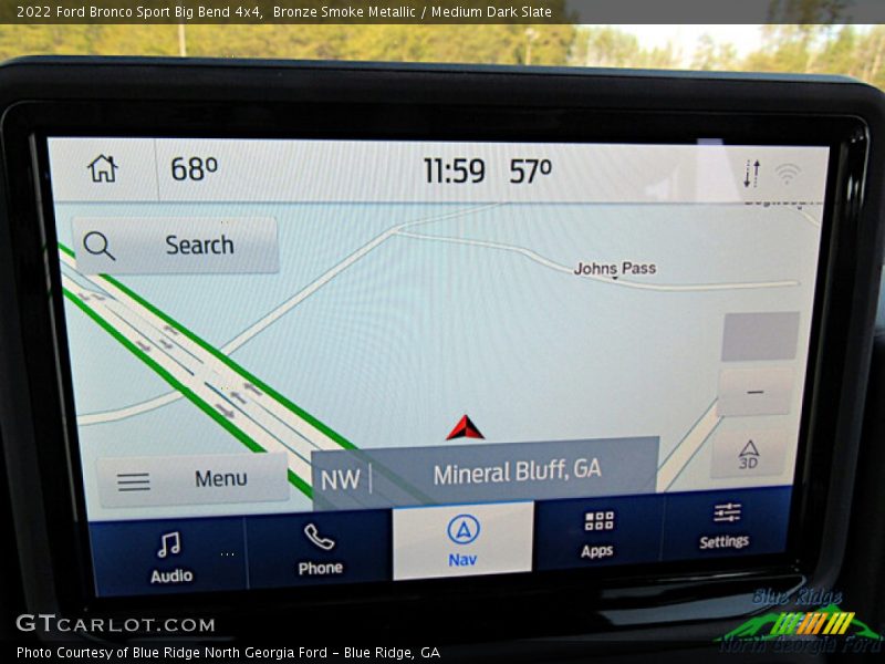 Bronze Smoke Metallic / Medium Dark Slate 2022 Ford Bronco Sport Big Bend 4x4