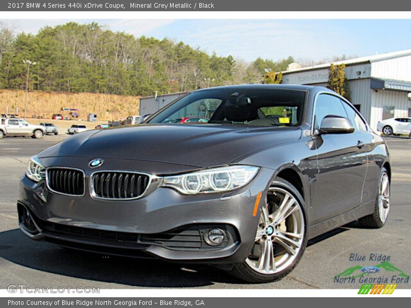 Mineral Grey Metallic / Black 2017 BMW 4 Series 440i xDrive Coupe