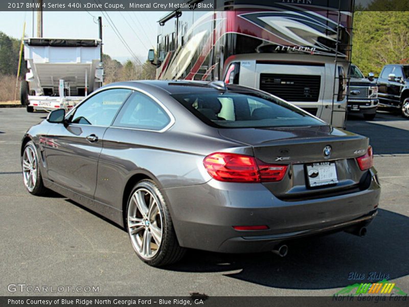 Mineral Grey Metallic / Black 2017 BMW 4 Series 440i xDrive Coupe