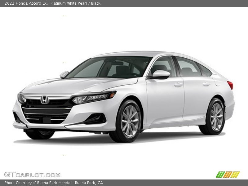 Platinum White Pearl / Black 2022 Honda Accord LX