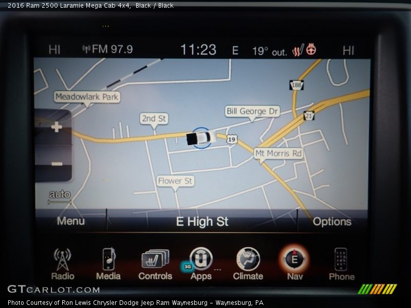 Navigation of 2016 2500 Laramie Mega Cab 4x4