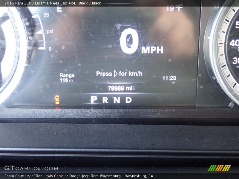Black / Black 2016 Ram 2500 Laramie Mega Cab 4x4