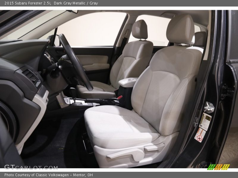 Dark Gray Metallic / Gray 2015 Subaru Forester 2.5i