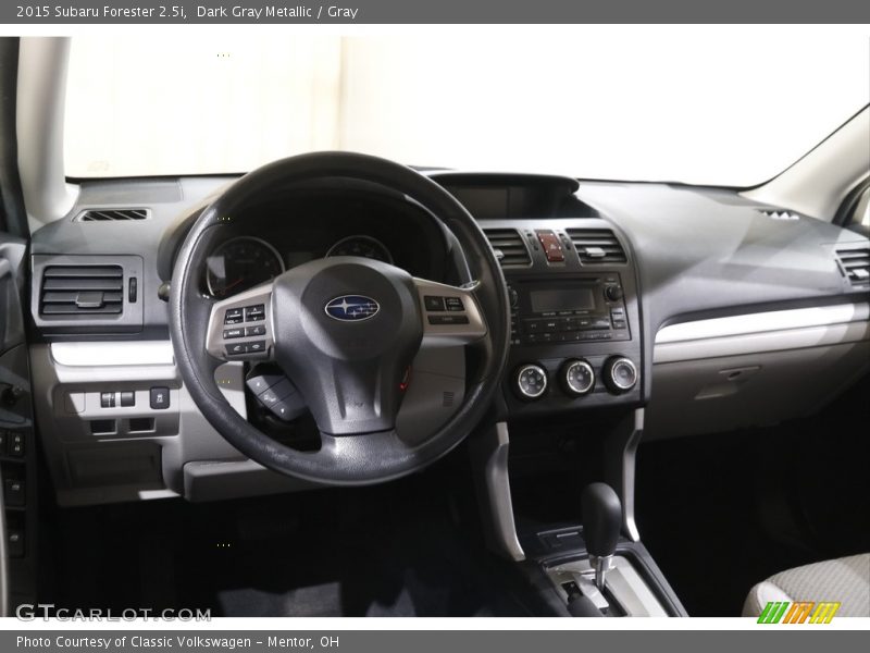 Dark Gray Metallic / Gray 2015 Subaru Forester 2.5i