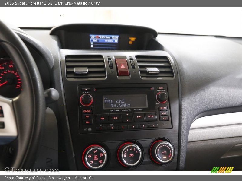 Dark Gray Metallic / Gray 2015 Subaru Forester 2.5i