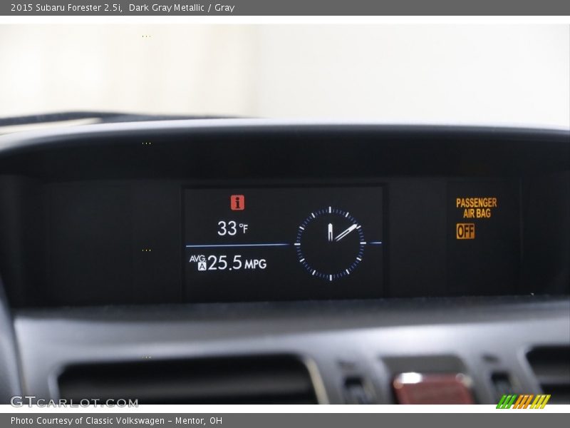 Dark Gray Metallic / Gray 2015 Subaru Forester 2.5i