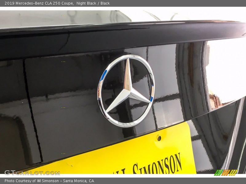 Night Black / Black 2019 Mercedes-Benz CLA 250 Coupe