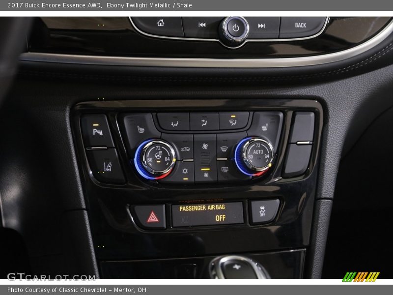 Controls of 2017 Encore Essence AWD