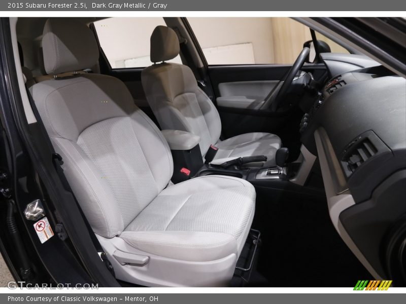 Dark Gray Metallic / Gray 2015 Subaru Forester 2.5i