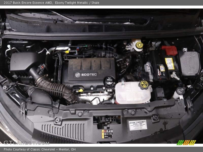  2017 Encore Essence AWD Engine - 1.4 Liter Turbocharged DOHC 16-Valve VVT 4 Cylinder