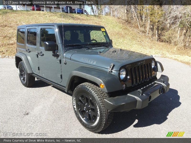 Rhino / Black 2017 Jeep Wrangler Unlimited Willys Wheeler 4x4