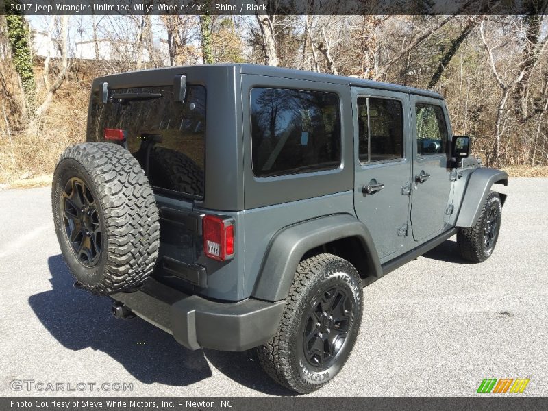 Rhino / Black 2017 Jeep Wrangler Unlimited Willys Wheeler 4x4