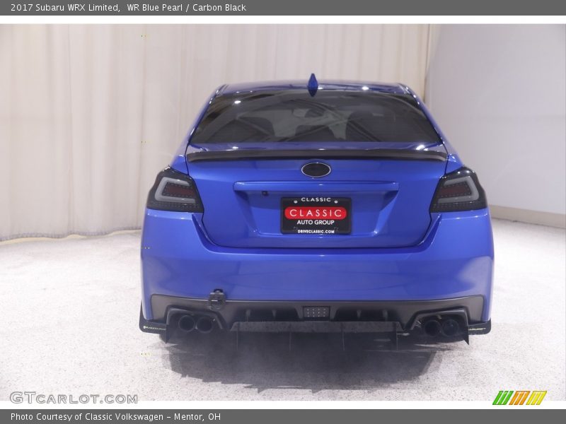 WR Blue Pearl / Carbon Black 2017 Subaru WRX Limited