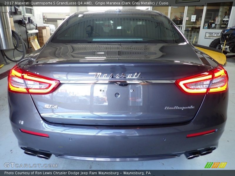 Grigio Maratea (Dark Grey Metallic) / Cuoio 2017 Maserati Quattroporte S GrandLusso Q4 AWD