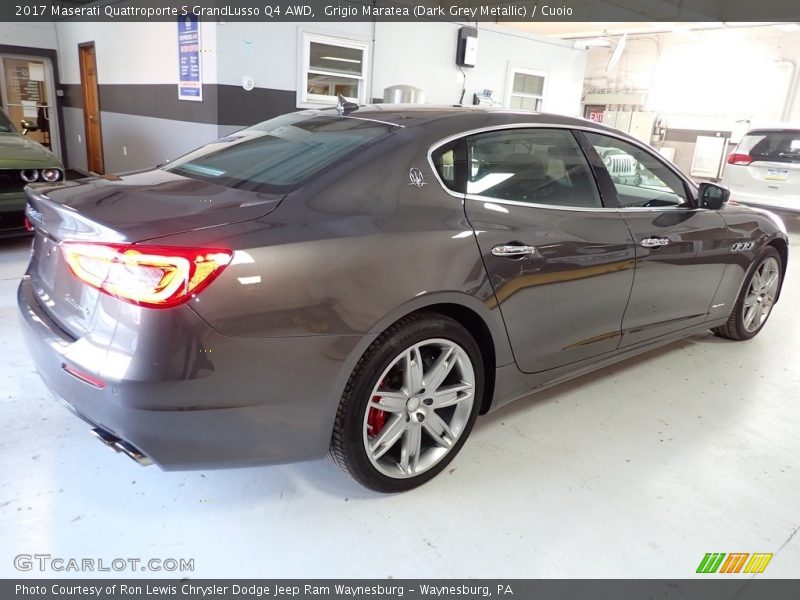 Grigio Maratea (Dark Grey Metallic) / Cuoio 2017 Maserati Quattroporte S GrandLusso Q4 AWD
