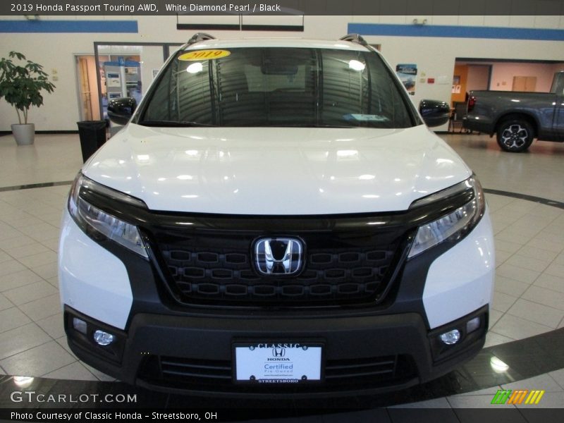 White Diamond Pearl / Black 2019 Honda Passport Touring AWD