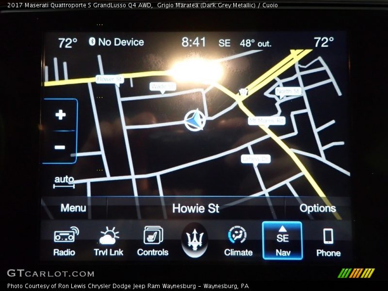 Grigio Maratea (Dark Grey Metallic) / Cuoio 2017 Maserati Quattroporte S GrandLusso Q4 AWD