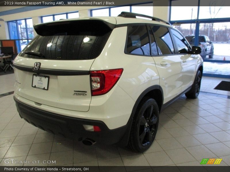 White Diamond Pearl / Black 2019 Honda Passport Touring AWD