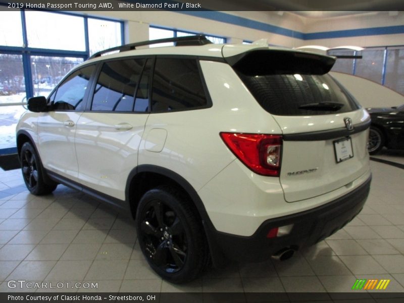 White Diamond Pearl / Black 2019 Honda Passport Touring AWD