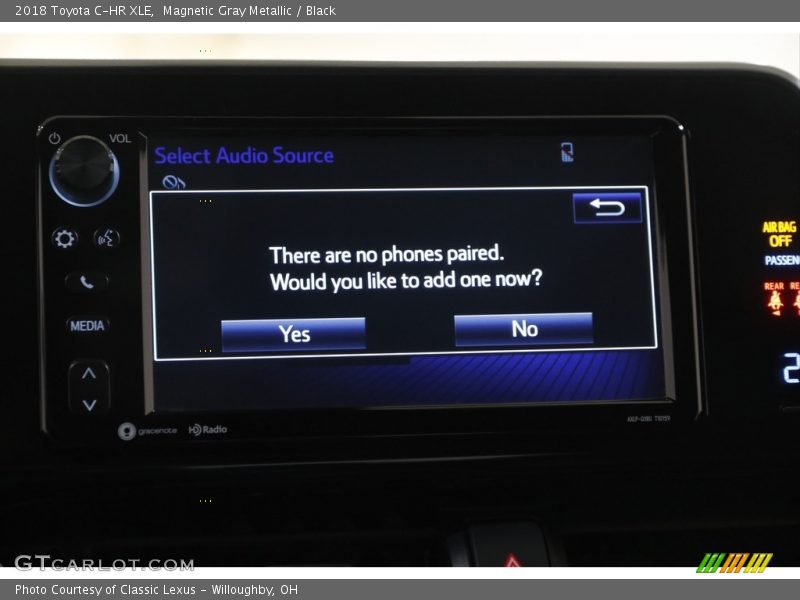 Magnetic Gray Metallic / Black 2018 Toyota C-HR XLE