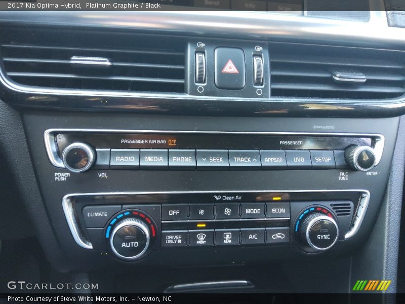 Controls of 2017 Optima Hybrid