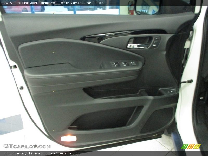 White Diamond Pearl / Black 2019 Honda Passport Touring AWD