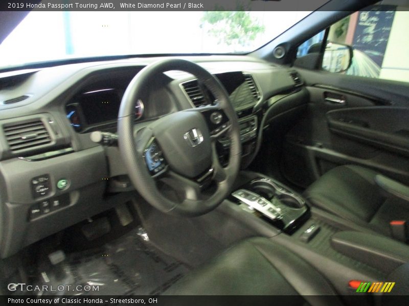 White Diamond Pearl / Black 2019 Honda Passport Touring AWD