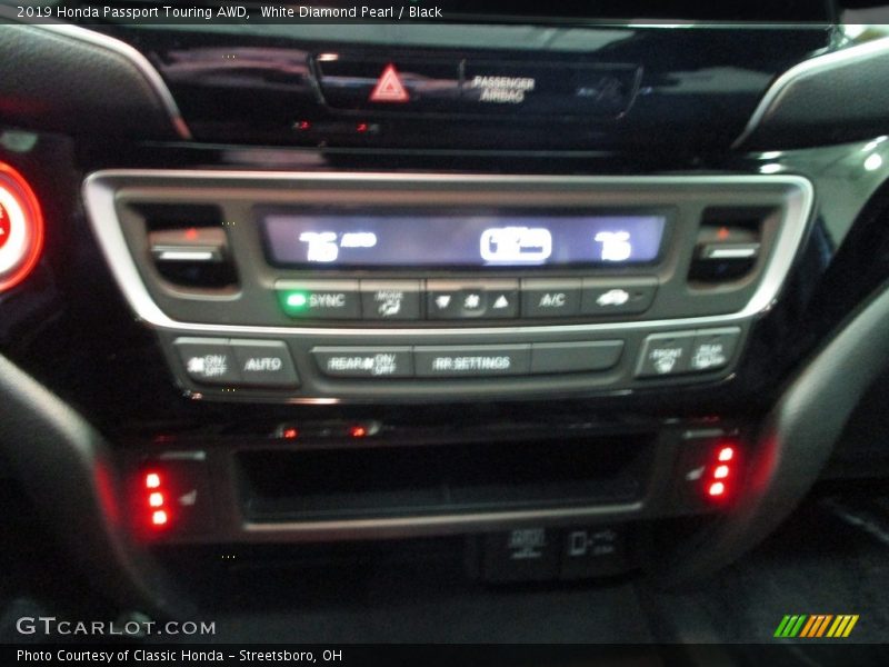 White Diamond Pearl / Black 2019 Honda Passport Touring AWD
