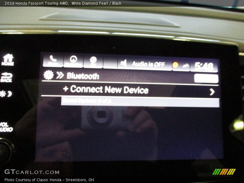 White Diamond Pearl / Black 2019 Honda Passport Touring AWD