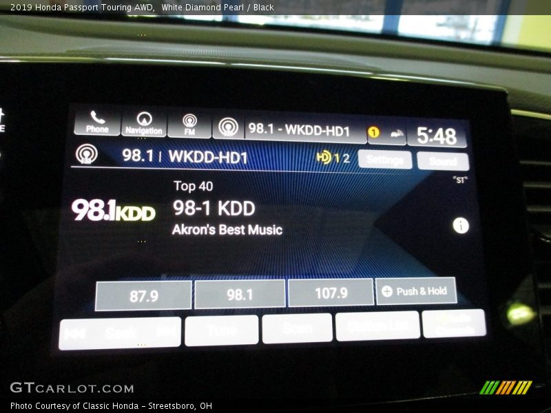 White Diamond Pearl / Black 2019 Honda Passport Touring AWD