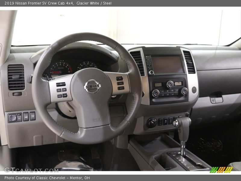 Glacier White / Steel 2019 Nissan Frontier SV Crew Cab 4x4