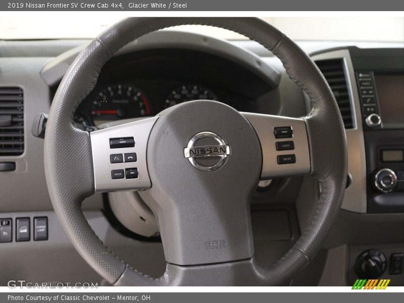 Glacier White / Steel 2019 Nissan Frontier SV Crew Cab 4x4