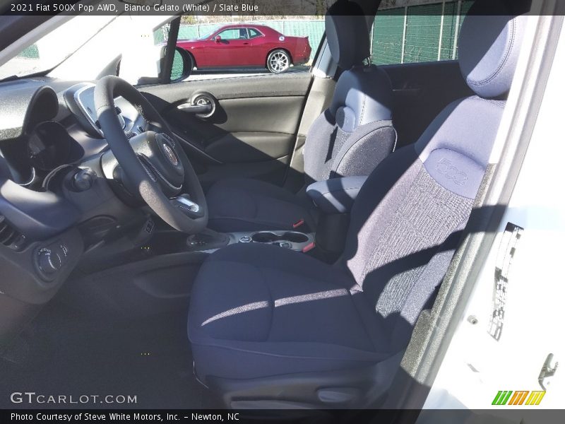 Front Seat of 2021 500X Pop AWD