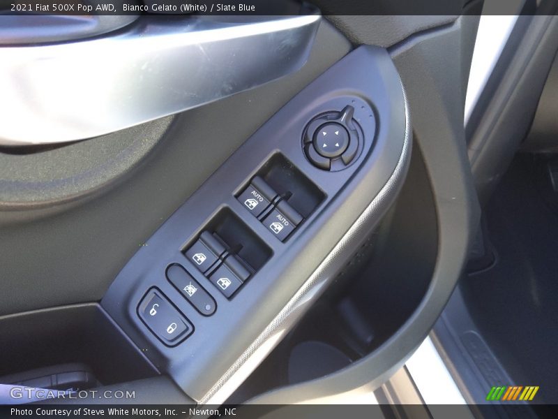 Bianco Gelato (White) / Slate Blue 2021 Fiat 500X Pop AWD