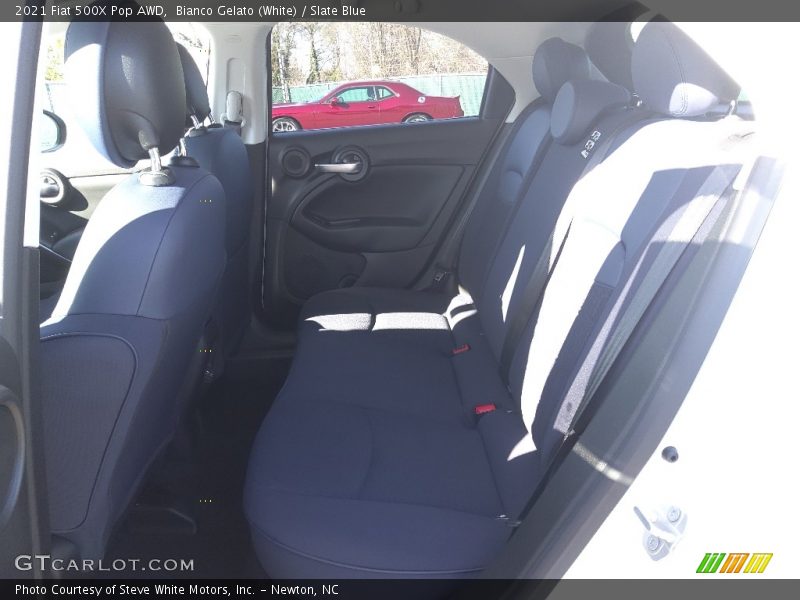 Bianco Gelato (White) / Slate Blue 2021 Fiat 500X Pop AWD