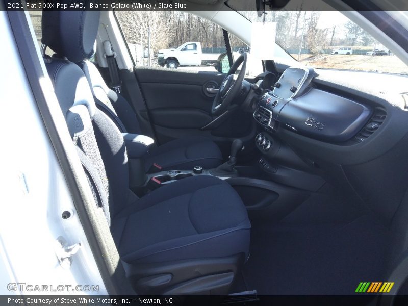 Bianco Gelato (White) / Slate Blue 2021 Fiat 500X Pop AWD