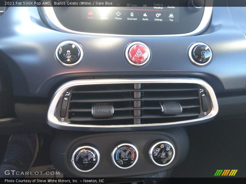 Bianco Gelato (White) / Slate Blue 2021 Fiat 500X Pop AWD