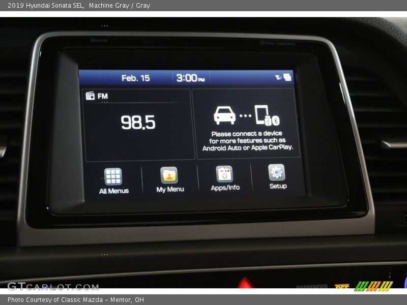 Machine Gray / Gray 2019 Hyundai Sonata SEL