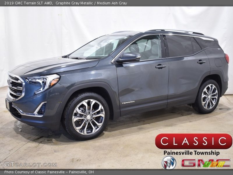 Graphite Gray Metallic / Medium Ash Gray 2019 GMC Terrain SLT AWD