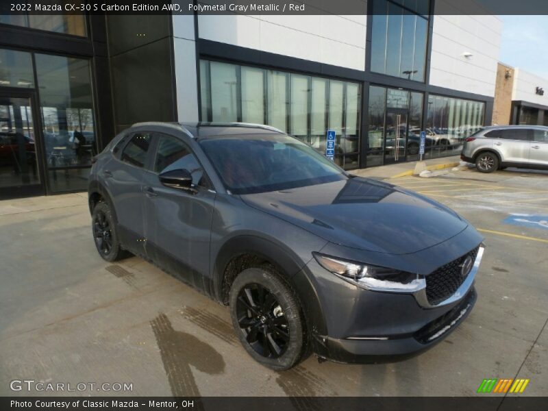 Front 3/4 View of 2022 CX-30 S Carbon Edition AWD