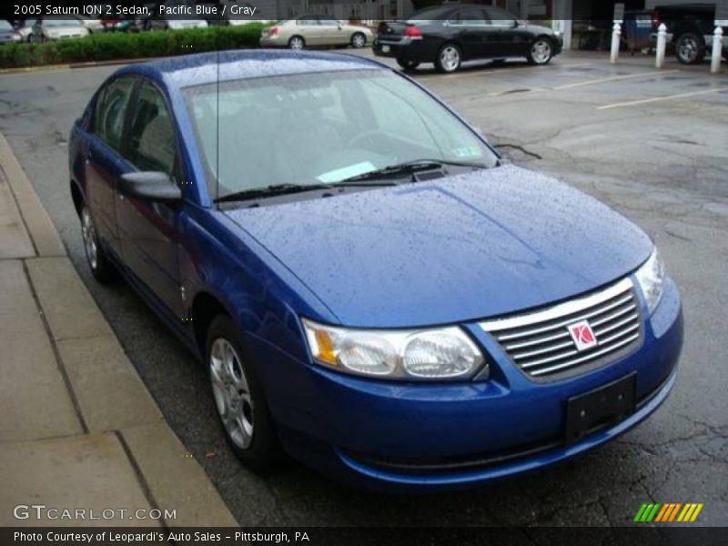 Pacific Blue / Gray 2005 Saturn ION 2 Sedan