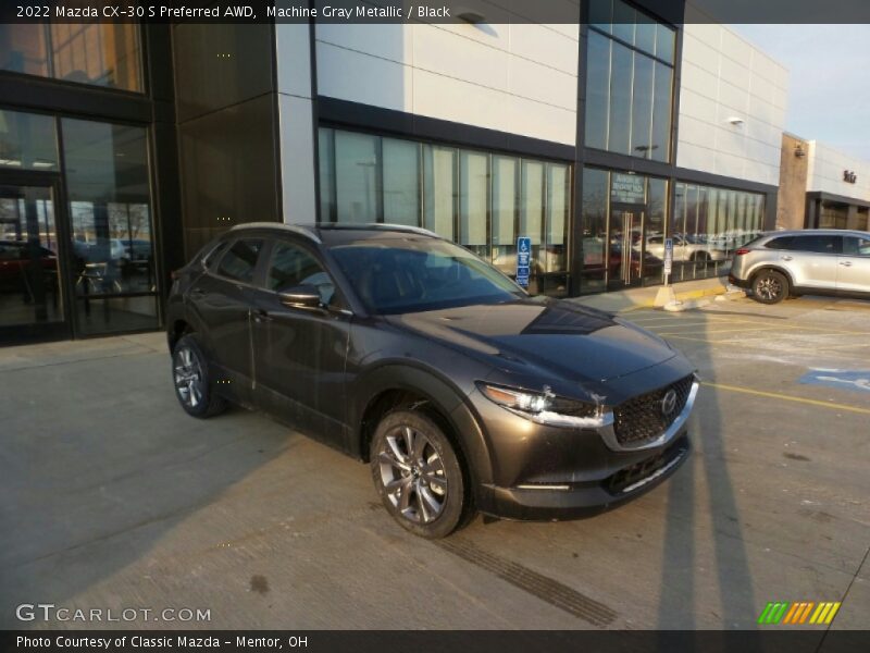 Machine Gray Metallic / Black 2022 Mazda CX-30 S Preferred AWD