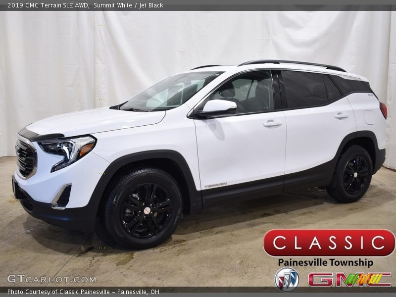Summit White / Jet Black 2019 GMC Terrain SLE AWD