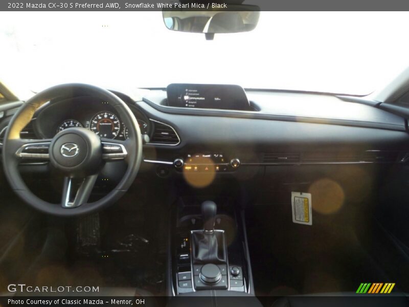 Snowflake White Pearl Mica / Black 2022 Mazda CX-30 S Preferred AWD