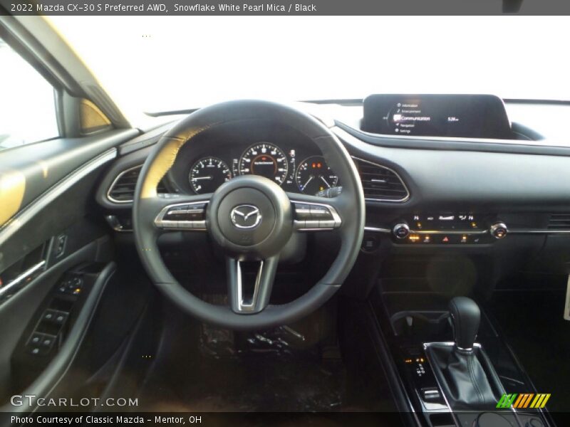 Snowflake White Pearl Mica / Black 2022 Mazda CX-30 S Preferred AWD