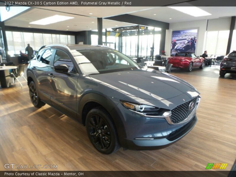 Front 3/4 View of 2022 CX-30 S Carbon Edition AWD