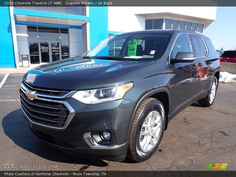 Graphite Metallic / Jet Black 2018 Chevrolet Traverse LT AWD